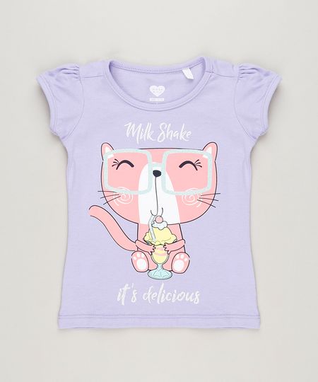 Blusa-Infantil-Gato-com-Glitter-Manga-Curta-Decote-Redondo-em-Algodao---Sustentavel-Lilas-9220808-Lilas_1 Blusa-Infantil-Gato-com-Glitter-Manga-Curta-Decote-Redondo-em-Algodao---Sustentavel-Lilas-9220808-Lilas_1