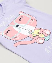 Blusa-Infantil-Gato-com-Glitter-Manga-Curta-Decote-Redondo-em-Algodao---Sustentavel-Lilas-9220808-Lilas_4