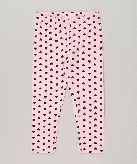 Calca-Legging-Infantil-Estampada-de-Coracoes-em-Algodao---Sustentavel-Rosa-9236842-Rosa_1