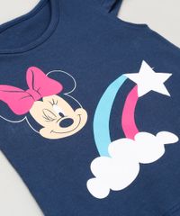 Conjunto-Infantil-de-Blusa-Minnie-Manga-Curta-Azul-Marinho---Short-em-Moletom-Cinza-Mescla-9230520-Cinza_Mescla_4