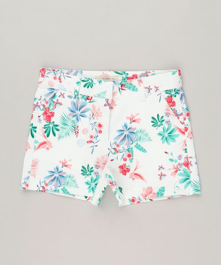 Short-Infantil-Estampado-Floral-com-Bolsos-Off-White-9115647-Off_White_1