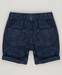 Bermuda-Infantil-Estampada-Floral-com-Bolsos-Azul-Marinho-9235705-Azul_Marinho_2