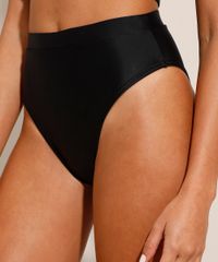 Biquíni Hot Pant Cavado Calcinha Preto