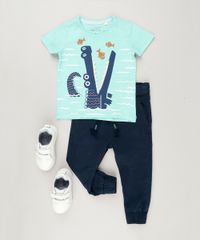Camiseta-Infantil-com-Estampa-Interativa-de-Jacare-Manga-Curta-Gola-Careca-Verde-Claro-8750511-Verde_Claro_3