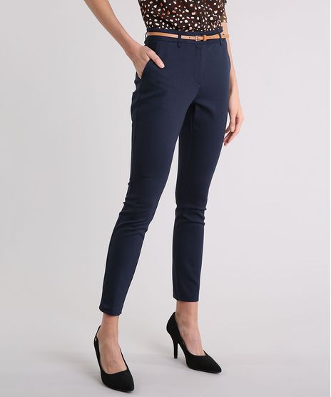 Calca-Feminina-Skinny-em-Piquet-com-Cinto-Azul-Marinho-8654154-Azul_Marinho_1