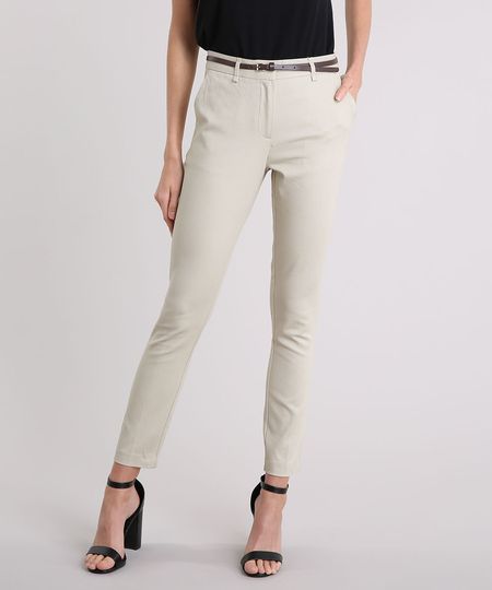 Calca-Feminina-Skinny-em-Piquet-com-Cinto-Kaki-8654154-Kaki_1 Calca-Feminina-Skinny-em-Piquet-com-Cinto-Kaki-8654154-Kaki_1