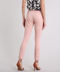 Calca-Feminina-Skinny-em-Piquet-com-Cinto-Rose-8654154-Rose_2