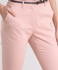 Calca-Feminina-Skinny-em-Piquet-com-Cinto-Rose-8654154-Rose_4