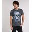 Camiseta-Masculina-Slim-Fit-com-Estampa-de-Caveira-Manga-Curta-Gola-Careca-Cinza-Mescla-Escuro-9209208-Cinza_Mescla_Escuro_1