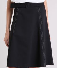 Saia-Feminina-Evase-com-Cinto-e-Pespontos-Preta-9084696-Preto_4