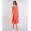 Vestido-Feminino-Midi-com-Cinto-Decote-V-Laranja-9087177-Laranja_1