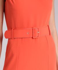 Vestido-Feminino-Midi-com-Cinto-Decote-V-Laranja-9087177-Laranja_4