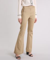 Calca-Feminina-Flare-em-Piquet-Kaki-9084701-Kaki_1
