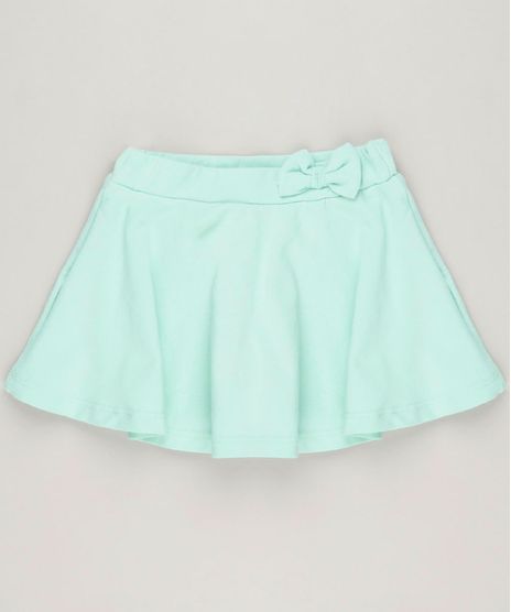 Short-Saia-Infantil-com-Laco-em-Algodao---Sustentavel-Verde-Claro-9230560-Verde_Claro_1