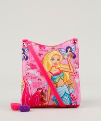Bolsa-Infantil-Estampada-Barbie---Elasticos-de-Cabelo-Rosa-9126650-Rosa_1