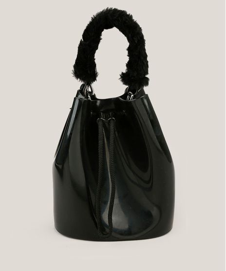 Bolsa-Feminina-Wish-Bag-Zaxy-com-Pelo--Preta-9155141-Preto_1