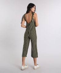 Macacao-Feminino-Pantacourt-Listrado-com-Lacos-Verde-Militar-9274490-Verde_Militar_3