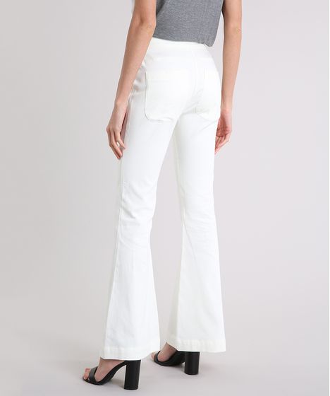 calça off white flare