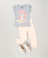 Blusa-Infantil--Swimming--com-Glitter-Manga-Curta-Decote-Redondo-em-Algodao---Sustentavel-Cinza-Mescla-9220806-Cinza_Mescla_3