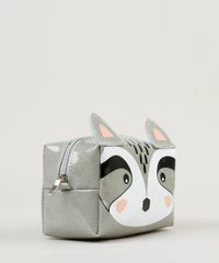Necessaire-Feminina-Guaxinim-em-Glitter-com-Orelhinha-Cinza-9236894-Cinza_2