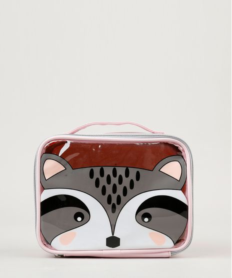 Necessaire-Feminina-Guaxinim-em-Glitter-com-Transparencia-Rosa-Claro-9236893-Rosa_Claro_1