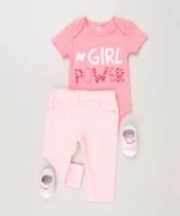 Body-Infantil--Girl-Power--Manga-Curta-com-Decote-Redondo-em-Algodao---Sustentavel-Rosa-8930723-Rosa_3