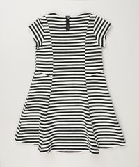 Vestido-Infantil-Listrado-Evase-em-Jacquard-Manga-Curta-Decote-Redondo-Preto-9140687-Preto_2