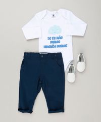 Body-Infantil--Se-Eu-Nao-Durmo-Ninguem-Dorme--Manga-Longa-com-Decote-Redondo-em-Algodao---Sustentavel-Branco-8929863-Branco_3