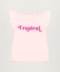 Blusa-Infantil--Tropical--com-Babado-Manga-Curta-Decote-Redondo-Rosa-Claro-9227104-Rosa_Claro_1
