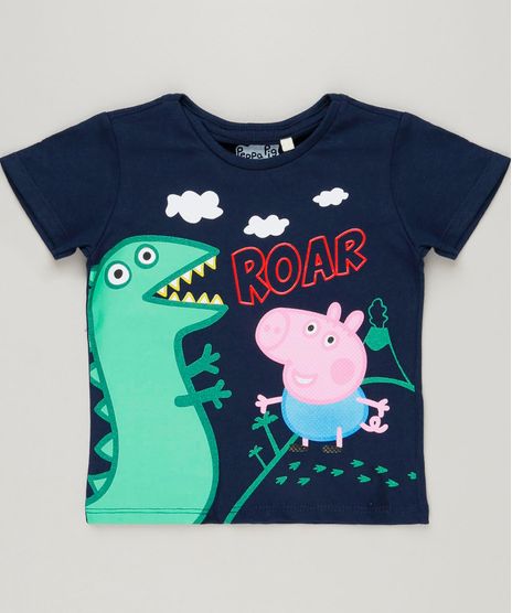 Camiseta-Infantil-George-Pig-Manga-Curta-Gola-Careca-Azul-Marinho-9233463-Azul_Marinho_1
