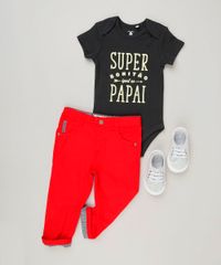 Body-Infantil--Super-Bonitao-Igual-Ao-Papai--Manga-Curta-com-Decote-Redondo-em-Algodao---Sustentavel-Preto-8929835-Preto_3