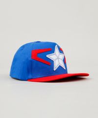 Bone-Infantil-Capitao-America-Aba-Reta-Azul-Royal-9240077-Azul_Royal_2