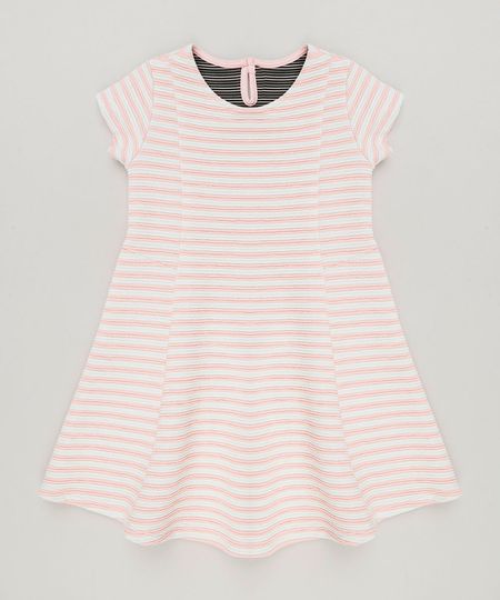 Vestido-Infantil-Listrado-Evase-em-Jacquard-Manga-Curta-Decote-Redondo-Rosa-9140687-Rosa_1 Vestido-Infantil-Listrado-Evase-em-Jacquard-Manga-Curta-Decote-Redondo-Rosa-9140687-Rosa_1
