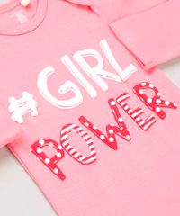 Body-Infantil--Girl-Power--Manga-Longa-com-Decote-Redondo-em-Algodao---Sustentavel-Rosa-8930751-Rosa_4