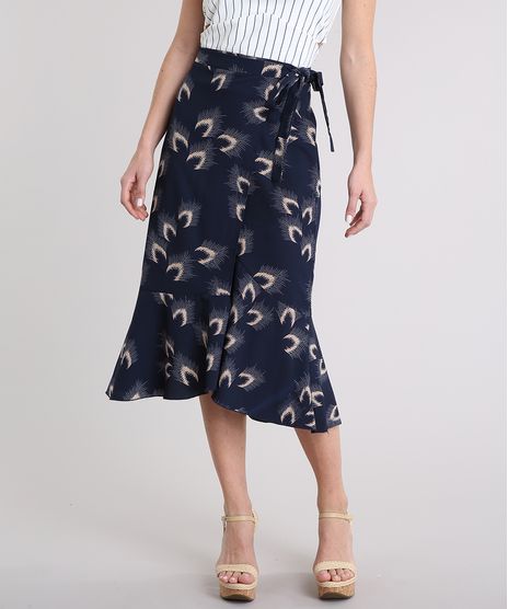 Saia-Feminina-Midi-Transpassada-Estampada-Azul-Marinho-9079341-Azul_Marinho_1
