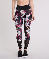 Calca-Legging-Feminina-Esportiva-Ace-Estampada-Floral-com-Tela-Preta-9230779-Preto_1