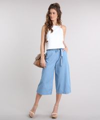 Calca-Jeans-Pantacourt-Feminina-com-Faixa-de-Amarrar-Azul-Claro-9209323-Azul_Claro_3
