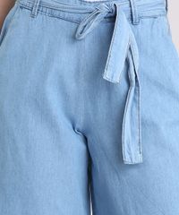 Calca-Jeans-Pantacourt-Feminina-com-Faixa-de-Amarrar-Azul-Claro-9209323-Azul_Claro_4