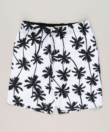 Bermuda-Surf-Infantil-com-Cordao-Estampada-de-Coqueiros-Branca-8860259-Branco_1