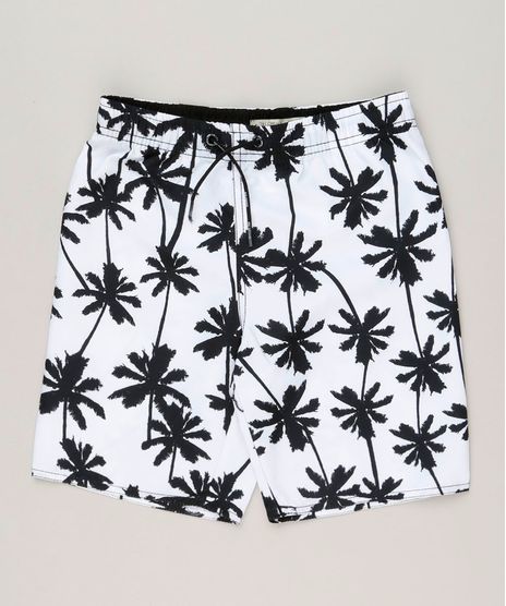 Bermuda-Surf-Infantil-com-Cordao-Estampada-de-Coqueiros-Branca-8860259-Branco_1