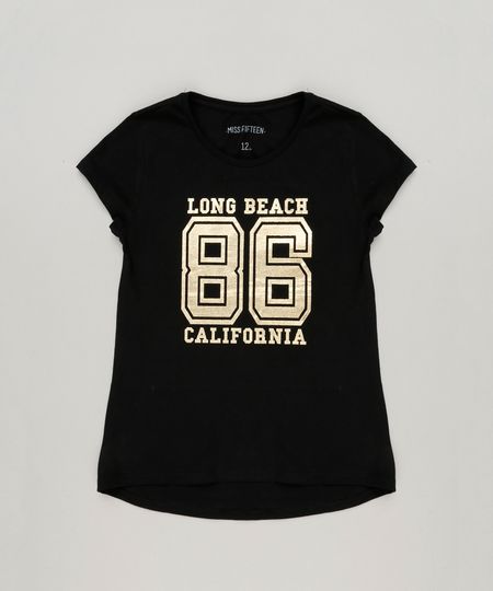 Blusa-Infantil--86--Manga-Curta-Decote-Redondo-em-Algodao---Sustentavel-Preta-9220297-Preto_1