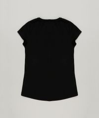 Blusa-Infantil--86--Manga-Curta-Decote-Redondo-em-Algodao---Sustentavel-Preta-9220297-Preto_2