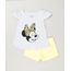 Conjunto-Infantil-Minnie-de-Regata-com-Babado-Cinza-Mescla-Claro---Short-em-Moletom-Amarelo-9230519-Amarelo_1