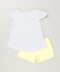 Conjunto-Infantil-Minnie-de-Regata-com-Babado-Cinza-Mescla-Claro---Short-em-Moletom-Amarelo-9230519-Amarelo_2