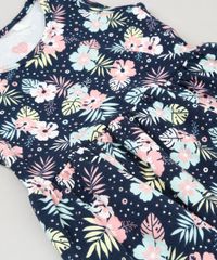 Vestido-Infantil-Estampado-Floral-Sem-Manga-Decote-Redondo-em-Algodao---Sustentavel-Azul-Marinho-9235606-Azul_Marinho_4