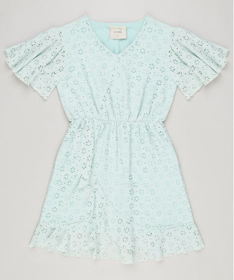 Vestido-Infantil-em-Renda-Manga-Curta-Decote-V-Verde-Claro-9232119-Verde_Claro_1