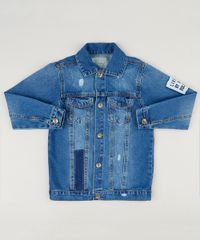Jaqueta-Jeans-Infantil-com-Bolsos-e-Puidos-Azul-Escuro-9235741-Azul_Escuro_1