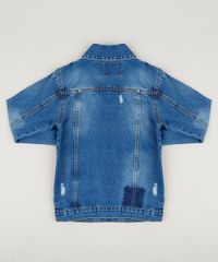 Jaqueta-Jeans-Infantil-com-Bolsos-e-Puidos-Azul-Escuro-9235741-Azul_Escuro_2