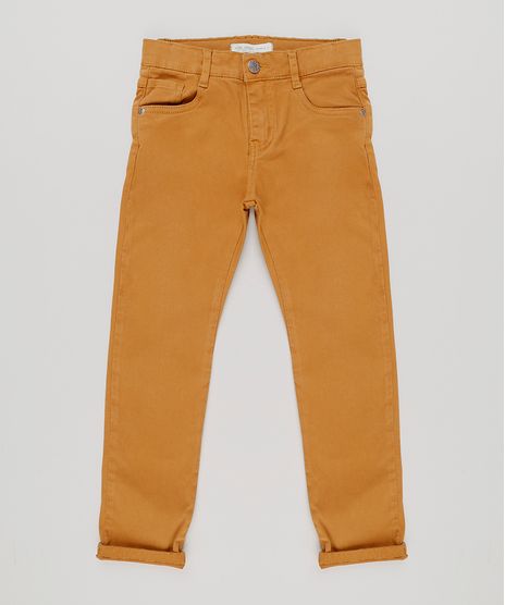 Calca-Color-Infantil-Slim-em-Algodao---Sustentavel-Caramelo-8371538-Caramelo_1