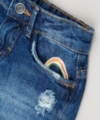 Short-Saia-Jeans-Infantil-Bordado-de-Unicornio-Barra-Desfiada-Azul-Escuro-9227858-Azul_Escuro_3